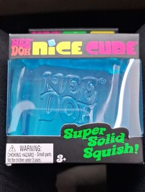 Nee Doh Nice Cube Super Solid Squish - Blue Tik Tok VIRAL